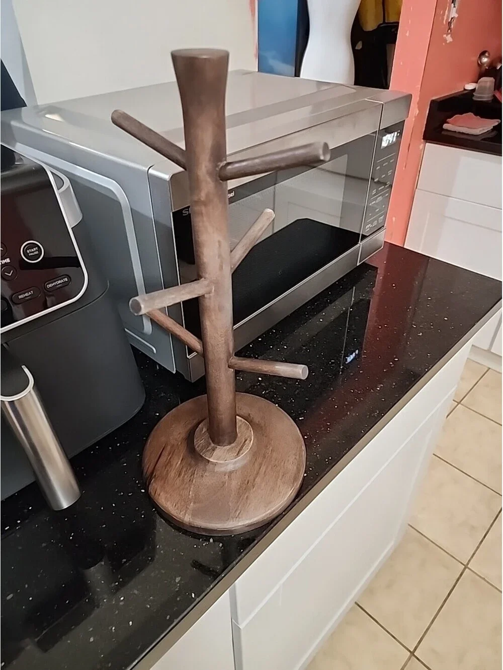Cup Mugs Tree Stand Holder Wood Hearth&Hand Magnolia Wood India 2023